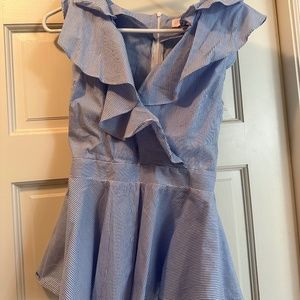 Classic Blue and white striped shirt